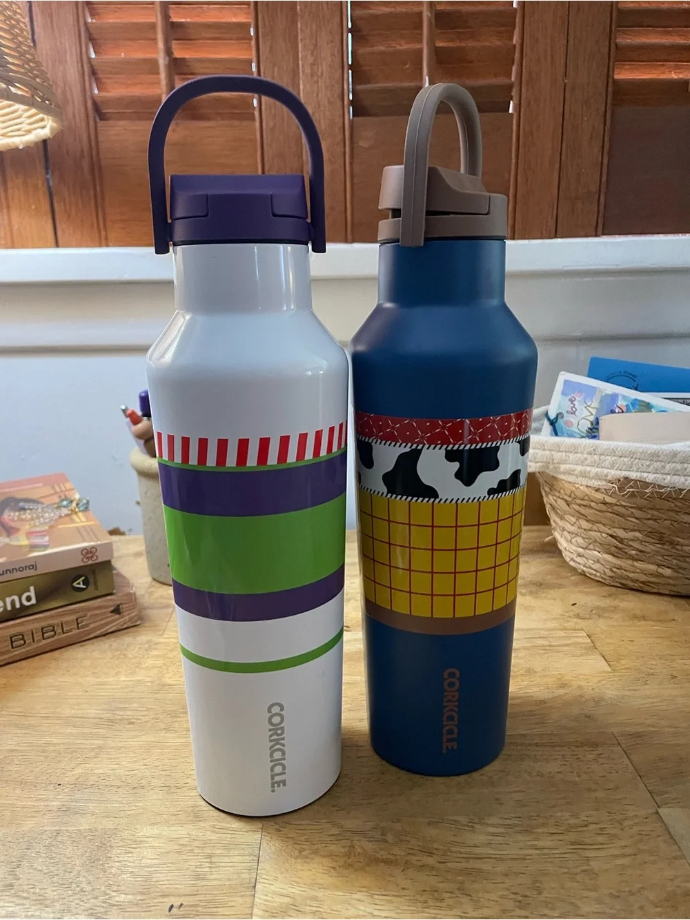 Corkcicle Pixar Branded Stainless Steel Bottle - Black Lid